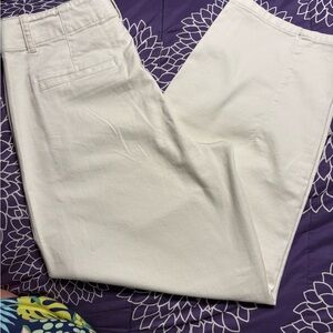 Antler weekend cotton pants with barrel leg cut